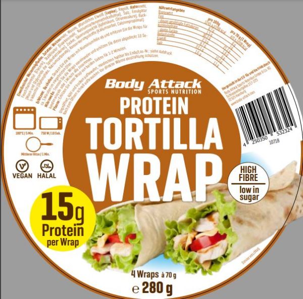 Body Attack Protein Tortilla Wrap