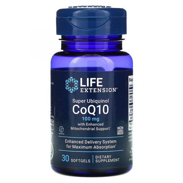 Life Extension Super Ubiquinol CoQ10 100 mg with Enhanced Mitochondrial Support